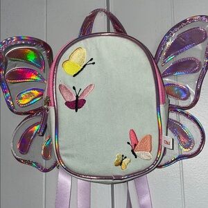 Cat & Jack Vibrant Mini Denim Butterfly Backpack